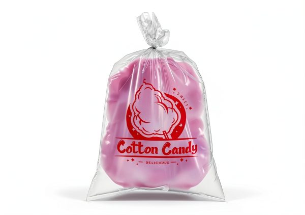 Nagpew Cotton Candy Bags Food Safe PE Plastic 200-1
