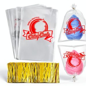 Geyee Cotton Candy Bags Plastic 500 Pieces-0