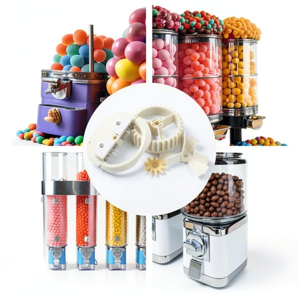 CORHAD Gumball Machine Gear Turntable Plastic Vending-7