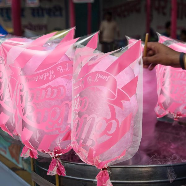 Zhanmai Cotton Candy Bags OPP Material Ties Concession-5