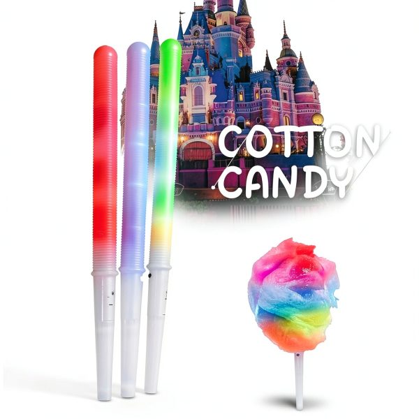 Aqur2020 LED Glowing Sticks Marshmallow Cotton Candy-6
