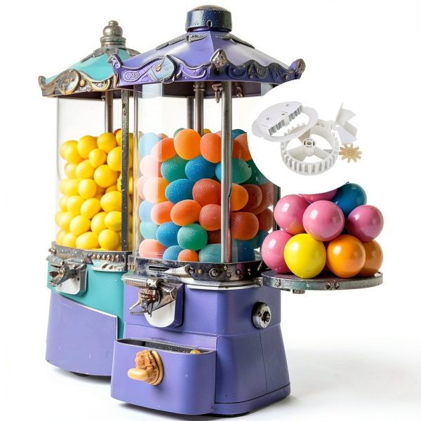 CORHAD Gumball Machine Gear Turntable Plastic Vending-2