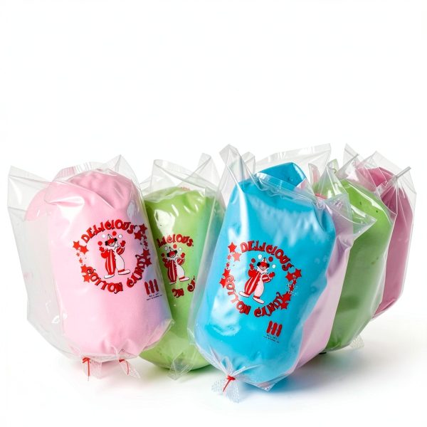 Clown Cotton Candy Bags Perfectware 100ct Concession-6