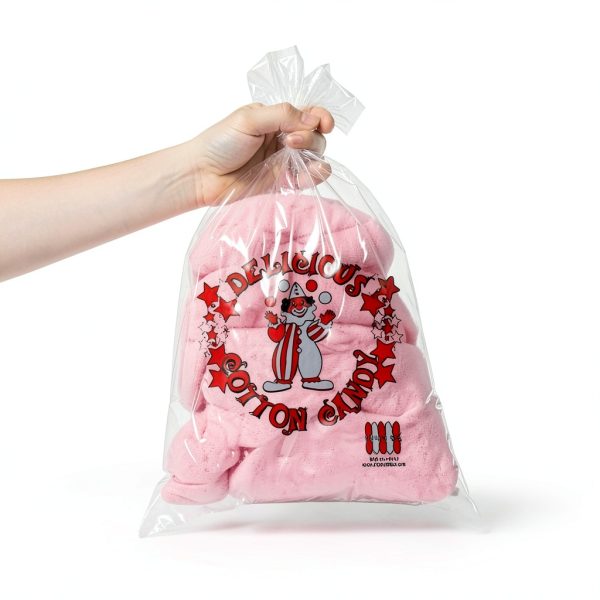 Clown Cotton Candy Bags Perfectware 100ct Concession-3