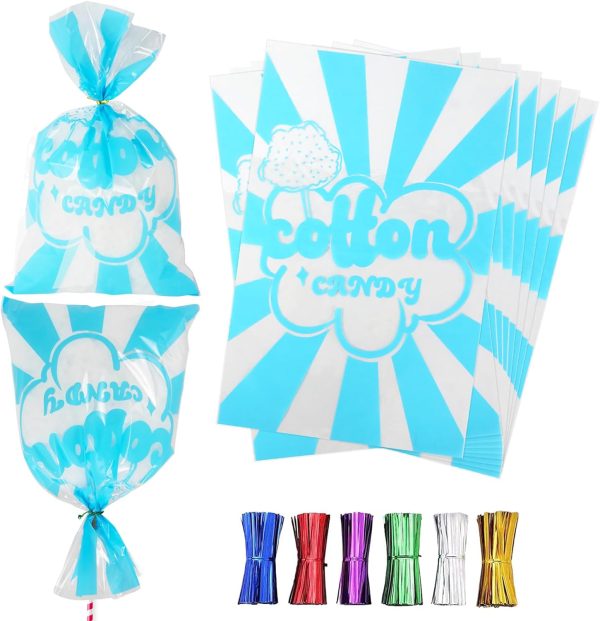 GraceKit Cotton Candy Bags Durable OPP Material Bulk-0