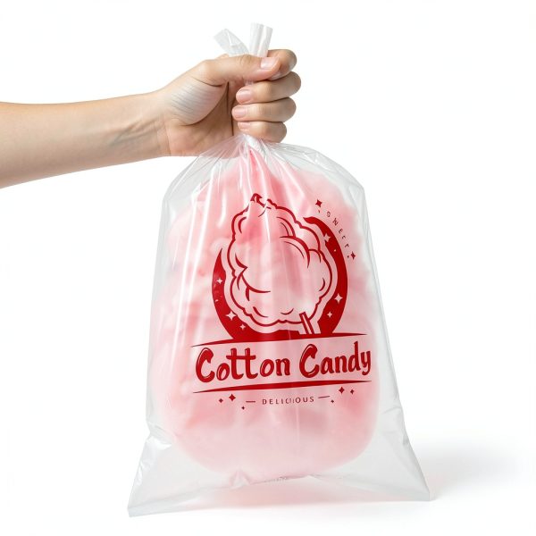 Nagpew Cotton Candy Bags Food Safe PE Plastic 200-4