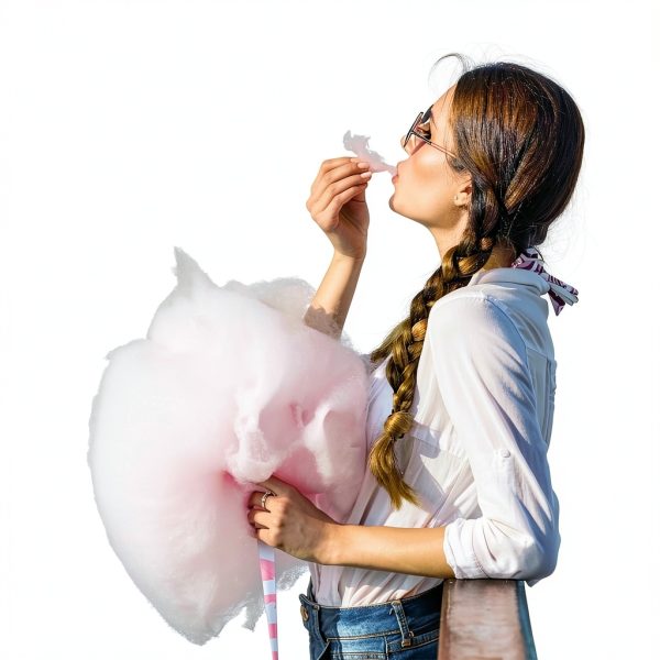 Cotton Candy Cones Food Grade Paper 60PCS Colorful Party-4
