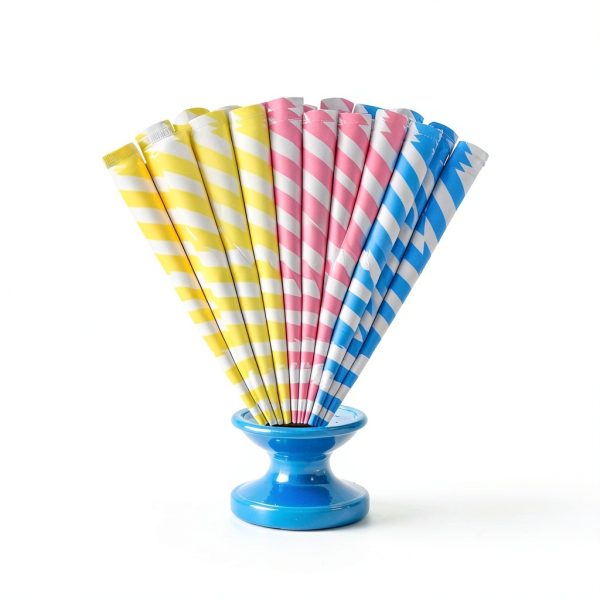 Cotton Candy Cones Food Grade Paper 60PCS PC-60 Concession-5