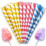 Cotton Candy Cones Food Grade Paper 60PCS PC-60 Concession-0
