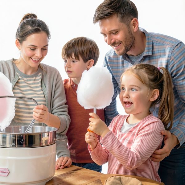 Obelys White Cotton Candy Cones Durable Food Safe 200 Pack-1