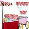 Geyee Cotton Candy Bags Clear Plastic with Twist Ties-3