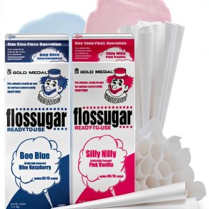 Cotton Candy Concession Deluxe Party Kit Blue Raspberry Pink-0