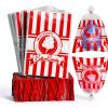 Geyee Cotton Candy Bags Clear Plastic with Twist Ties-0