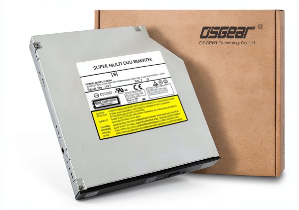 OSGEAR 9.5mm SATA Tray Loading Internal DVD‑RW Drive DVDRWTRAYSATA95-0