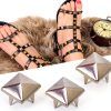 9mm Rivets Pyramid Shaped Punk Rivet Stud 100pcs Silver Fastener-4