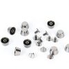 30 Pcs Metal Flat Head Stud Leather Screws Screw Back Rivets for Leather Handbag Spikes Luggage Foot Nails Rivets Bottom DIY Leather Craft-4