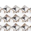 9mm Rivets Pyramid Shaped Punk Rivet Stud 100pcs Silver Fastener-3