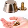 30 Pcs Metal Flat Head Stud Leather Screws Screw Back Rivets for Leather Handbag Spikes Luggage Foot Nails Rivets Bottom DIY Leather Craft-1