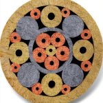 90mm x 6mm B3 Pattern Brass Mosaic Pin for Knife Handles – Hallmers-0