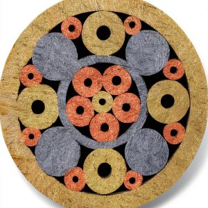 90mm x 6mm B3 Pattern Brass Mosaic Pin for Knife Handles – Hallmers-0