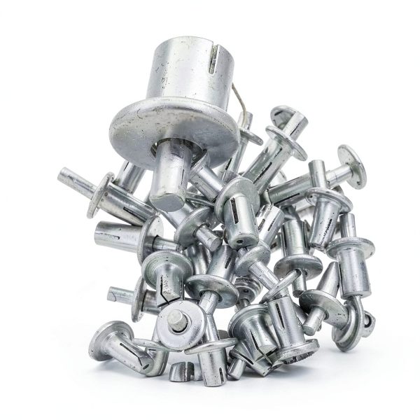 Drive Pin Rivets 100pcs Aluminum Knock Rivets by NIYANGLE Rivet Studs-2