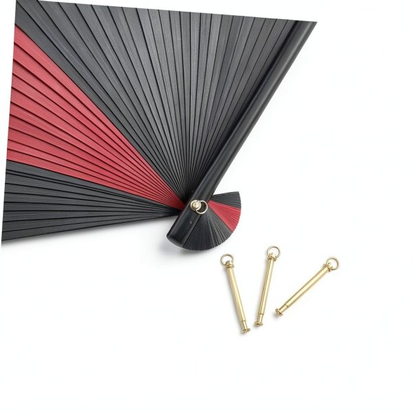 Sturdy Folding Hand Fan Parts – CORHAD Spring‑Loaded Nail Pin Set-6