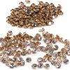 7mm White Crystal Rhinestone Metal Rivets - Generic 100pcs Accessories-1