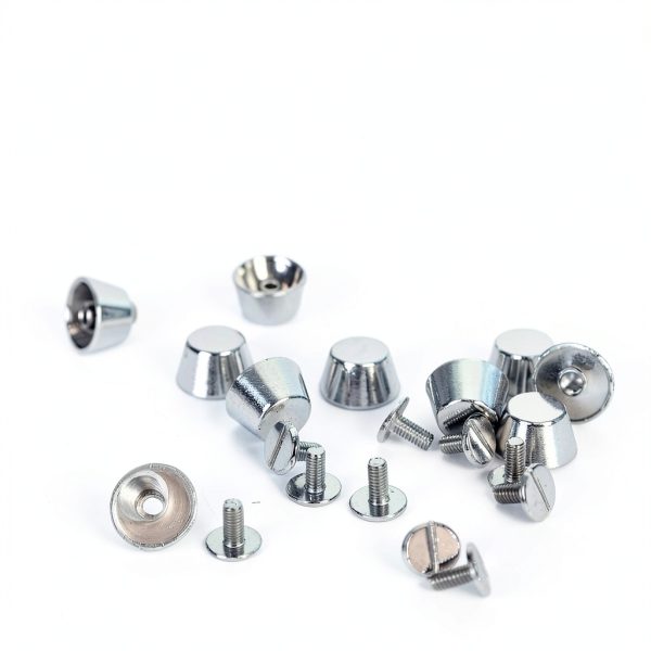 30 Pcs Metal Flat Head Stud Leather Screws Screw Back Rivets for Leather Handbag Spikes Luggage Foot Nails Rivets Bottom DIY Leather Craft-3