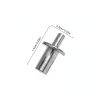 Drive Pin Rivets 100pcs Aluminum Knock Rivets by NIYANGLE Rivet Studs-3