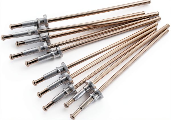 KIMISS 10PCS Window Trim Spot Weld Pin Metal Replacement Stud Rivets Set for Interior Car Trim Universal Products-7