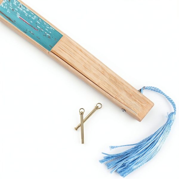 Sturdy Folding Hand Fan Parts – CORHAD Spring‑Loaded Nail Pin Set-8