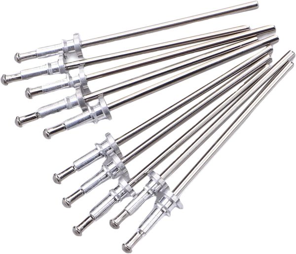 KIMISS 10PCS Window Trim Spot Weld Pin Metal Replacement Stud Rivets Set for Interior Car Trim Universal Products-8