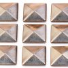 COHEALI Pyramid Flatback Studs 200pcs Silver Rivet for DIY Fashion-0