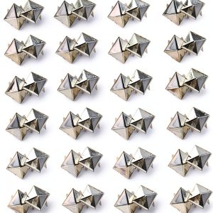 Square Metal Studs Stylish Punk Rivets Versatile Decorative Clothing Shoes Bags Decorations-0