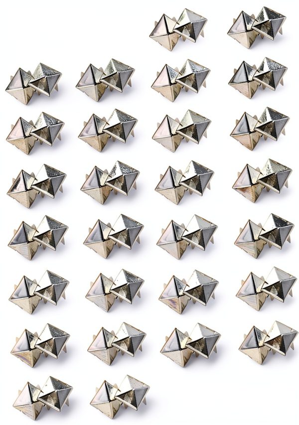 Square Metal Studs Stylish Punk Rivets Versatile Decorative Clothing Shoes Bags Decorations-0
