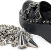 Silver Cone Studs DIY 10pcs Metal Punk Screw Rivets for Shoes & Bags-6