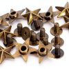 Bronze Star Studs 50 Set Garosa 14mm Chicago Screw Rivet for Apparel-3