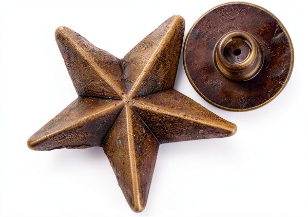 Bronze Star Studs 50 Set Garosa 14mm Chicago Screw Rivet for Apparel-7