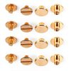 Solid Brass Button DIY 5/6mm & 5/8mm Studs for Luggage, Shoes, Hats-5