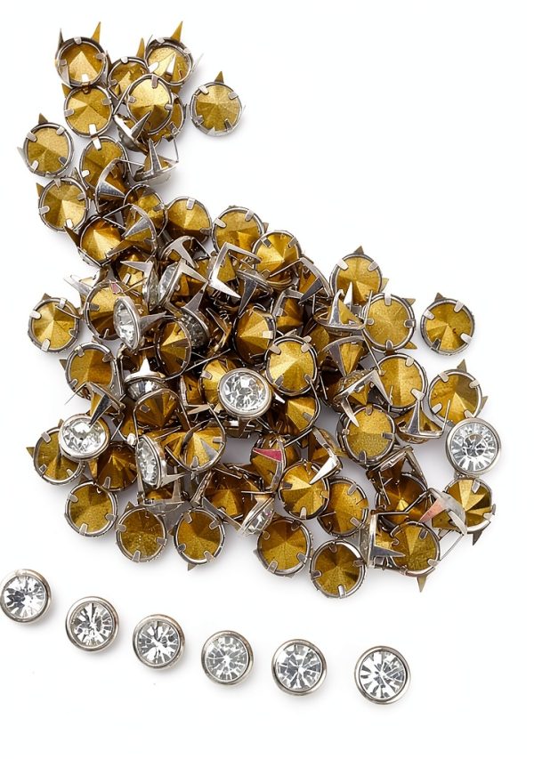 Fayelume 10 MM Metal Studs Spots Rivet Caps for Clothing & Leather-0
