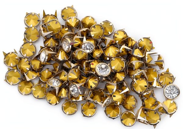Fayelume 10 MM Metal Studs Spots Rivet Caps for Clothing & Leather-8