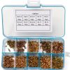 Through Hole Rivets Nazada 1000pcs Assortment M0.9-M1.7 Rivet Studs-0