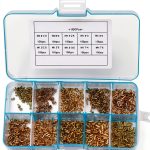 Through Hole Rivets Nazada 1000pcs Assortment M0.9-M1.7 Rivet Studs-0