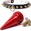 Metal Rivet Set 10x26mm Red Studs with Screws DIY Leather-1