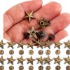 Bronze Star Studs 50 Set Garosa 14mm Chicago Screw Rivet for Apparel-5