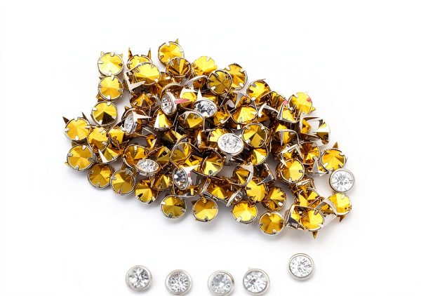 Fayelume 10 MM Metal Studs Spots Rivet Caps for Clothing & Leather-3