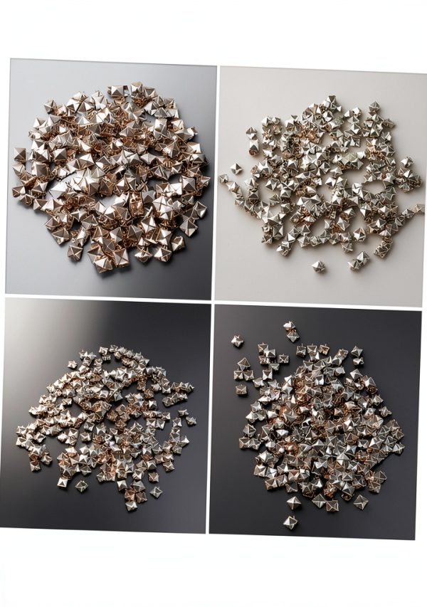 Square Metal Studs Stylish Punk Rivets Versatile Decorative Clothing Shoes Bags Decorations-5