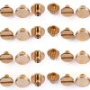 Solid Brass Button DIY 5/6mm & 5/8mm Studs for Luggage, Shoes, Hats-2