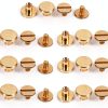 Solid Brass Button DIY 5/6mm & 5/8mm Studs for Luggage, Shoes, Hats-1