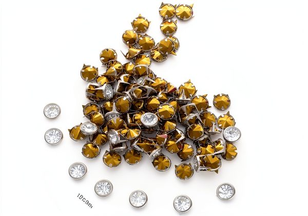 Fayelume 10 MM Metal Studs Spots Rivet Caps for Clothing & Leather-1